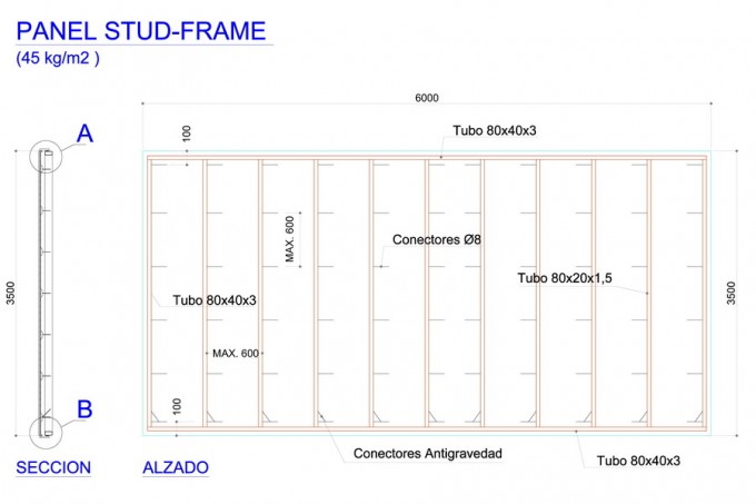 Panel Stud Frame GRC 01