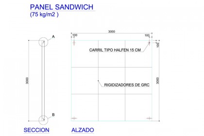 Panel Sándwich GRC 01